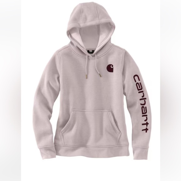 Carhartt Tops - Carhartt Womens Relaxed Fit Midweight Logo Sleeve Graphic Sweatshirt